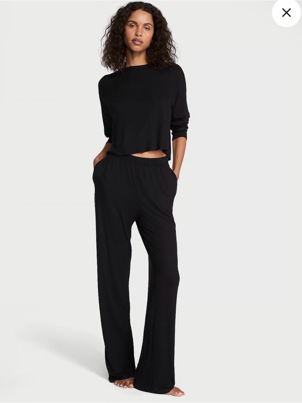 Victoria’s Secret Modal Wide-Rib Long Lounge Set Size XL